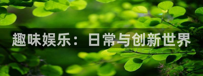 银河娱乐体育代理：趣味娱乐：日常与创新世界