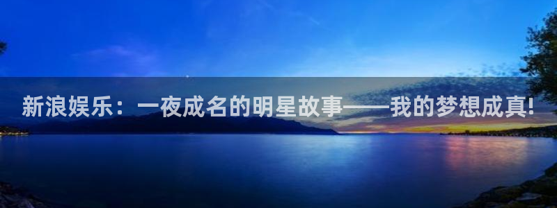 银河娱乐体育：新浪娱乐：一夜成名的明星故事——我的梦想成真!